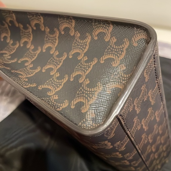 Celine Cabas Tote Triomphe Coated Canvas Bag - Picture 7 of 15